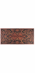 Rohožka MagicHome RBM 116, před dveře, Welcome, guma, 120x58 cm