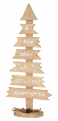 Dekorace MagicHome Christmas Woodeco, stromek se stoly, balení. 2 ks, 40x17 cm