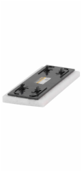 Strend Pro T9201, 250x120x20 mm, plsť, bílá