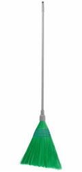 Koště MagicHome 3805G, Sorgo, zelené, kovová násada 148 cm