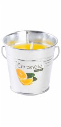 Citronelová svíčka CB146, repelent, kbelík, 130 g, 120x60 mm