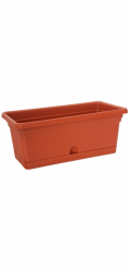 Květináč ICS MELISSA 40x20x16 cm, 6 litrů, květináč s podnosem