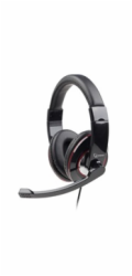 GEMBIRD sluchátka s mikrofonem MHS-U-001 Gaming, černá, USB