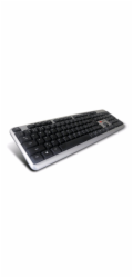C-TECH klávesnice KB-102 USB, slim, silver, CZ/SK