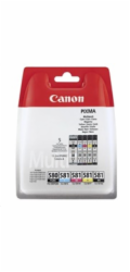 Canon CARTRIDGE PGI-580/CLI-581 BK/CMYK MultiPack pro PIXMA TS615x, TS625x, TS635x, TS815x, TS825x (200 str.)