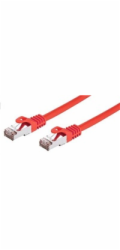 C-TECH kabel patchcord Cat6, FTP, červený, 1m