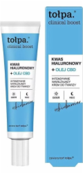 Tołpa Clinical Boost - kyselina hyaluronová + CBD olej - intenzivně hydratační krém na obličej 40ml