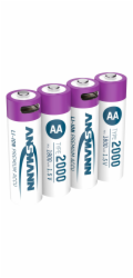 1x4 Ansmann Lithium Akku Mignon AA 1800mAh + Ladekabel 1312-0036