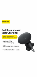 Baseus CW01 Ladehalterung Wireless Charging Air Vent 15W