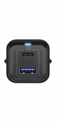 ICY BOX 2portová USB 20W nástěnná nabíječka IB-PS1020-PD, USB-A + USB-C