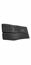 TRUST klávesnice Keyra, Ergonomická, Bezdrátová, US, černá