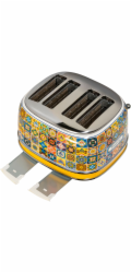 Ariete 4-Schlitz-Toaster Positano (mehrfarbig, 1.630 Watt, für 4 Scheiben Toast)