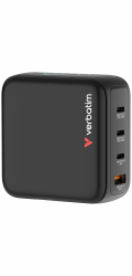 Verbatim Mini GaN Charger 140W mit Display 3xUSB-C +1xA   30240