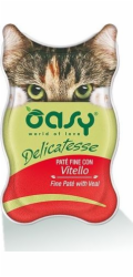 OASY Delicatesse Fine paté with Veal - mokré krmivo pro kočky - 85g