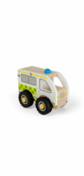 Bigjigs Toys Dřevěná mini sanitka