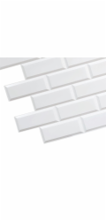 PVC stěnová krytina 24059, Bílá jednotka, 966x484 mm