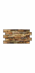 PVC obklad na stěnu 23829, Fulvous Slate, 960x476 mm