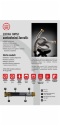 Flexibilní hadice Tucai SA, Extra Twist Codo, I1  -V1  , 80cm