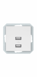 USB nabíječka VILMA QR1000, mat. bílá barva