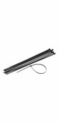 Upevňovací pásek Okko, nylon, černý, 160 mm x 2,5 mm