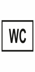 Samolepka na WC 120x120mm