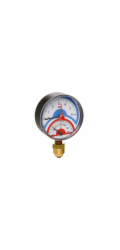 Termomanometr ICMA 1/2", 6 BAR, 0 - 120°C, spodní