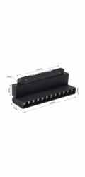 Lampa modulovaná magnetická, 12 W, LED, 3000 - 6000 °K