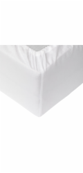 PROSTĚRADLO PRUŽNÁ POLYBAVLNA 90X200+25 BÍLÁ
