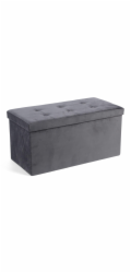 Pouf Domoletti, šedý, 38 cm x 38 cm x 76 cm