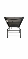 Postel Tela, antracit, 182 cm x 55 cm x 57,5 - 95,5 cm