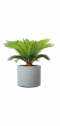 Hrnec Scheurich Stony Grey, plast, H 39 cm, šedý