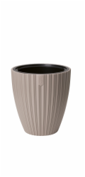 Hrnec FORM PLASTIC MIKA, plast, H 38,5 cm, hnědý sp.