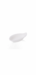 Servírovací talíř Domoletti, 11,5 cm x 5,9 cm, bílý