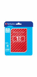 Verbatim Store  n  Go 1TB, USB 3.0, 53203 VERBATIM HDD/ Store n Go/ 1TB/ Externí 2,5"/ USB 3.0/ GEN2/ červený