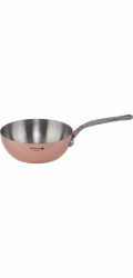 De Buyer Prima Matera Sauté Pan Copper/steel 20cm curved  ind.