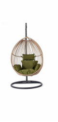 Otočná židle, zavěšená Domoletti 9-B CHAIR, hnědá