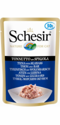 SCHESIR v želé Tuňák s mořským vlkem - mokré krmivo pro kočky - 50 g