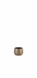Hrnec Mica Clemente 1055434, keramika, H 16,5 cm, zlatý