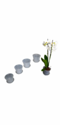 Hrnec Uniplastex UDCO12, plast, O12 cm, průhledný
