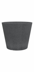 Hrnec Scheurich Stony Black, plast, O 47 cm
