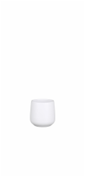 Hrnec Mica Amber 1094363, keramika, O 8 cm, bílý