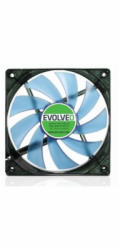 EVOLVEO 12L1BL ventilátor 120mm, 4 LED modrý, 3pin