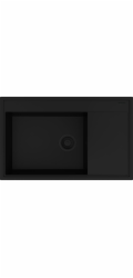 Set - PYRAMIS CAMEA (79X50) 1B 1D L dřez + baterie IDEA BLACK EDITION - 070168402BE - Volcano