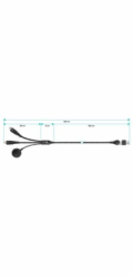 CONNECT IT Nabíjecí kabel Wirez 6v1, USB-C/USB, Lightning, Bezdrátová nabíječka na hodinky, 1.25m, černá