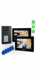 EVOLVEO DoorPhone AP2-2 drátový videotelefon pro dva byty s aplikací, černá