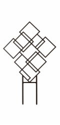 Podpěra rostlin Garden Center, 46 cm x 29,9 cm, černá
