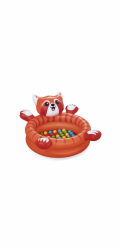 Bestway Suchý bazén červený PANDA s míčky 107x94cm + 50 míčků 52702
