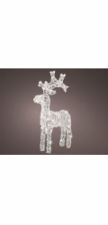 LED dekorace Jelen, V61 cm, 50 LED diod