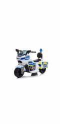 Dětská elektrická motorka Police, modrobílá
