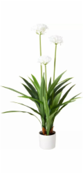 Lumarko Velká umělá květina v květináči, Agapanthus, 70 x 120 cm